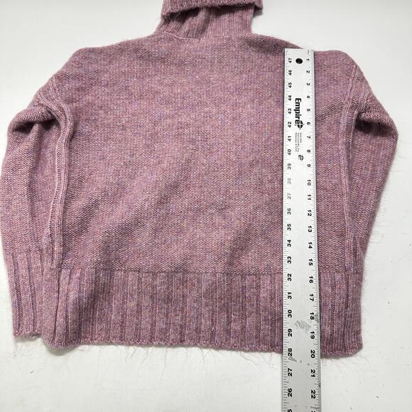 Marled Reunited Clothing Womens Sweater Small S Pink Wool Blend Turtleneck - Picture 5 of 6